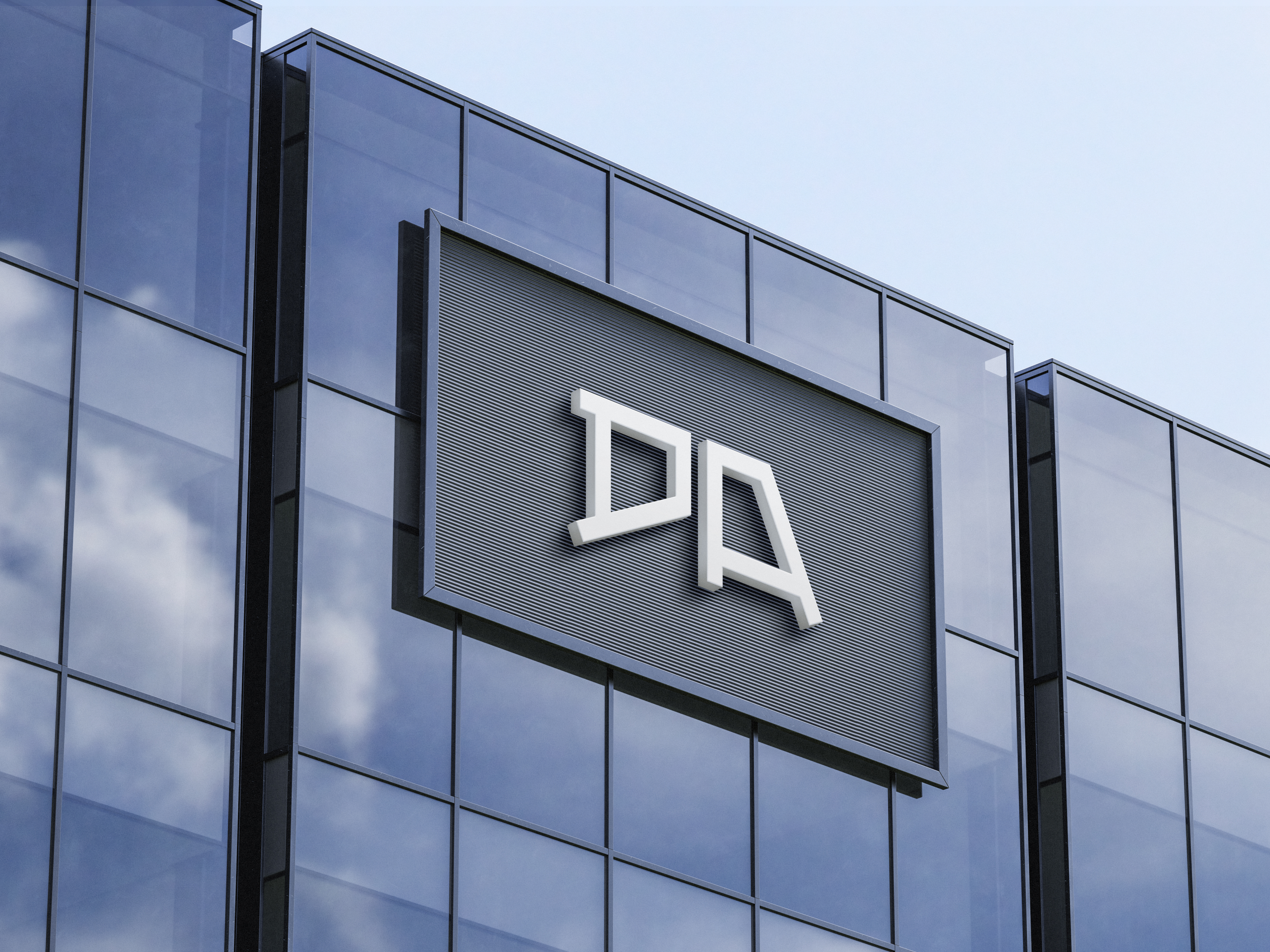 Dura Adari monogram logo presentation