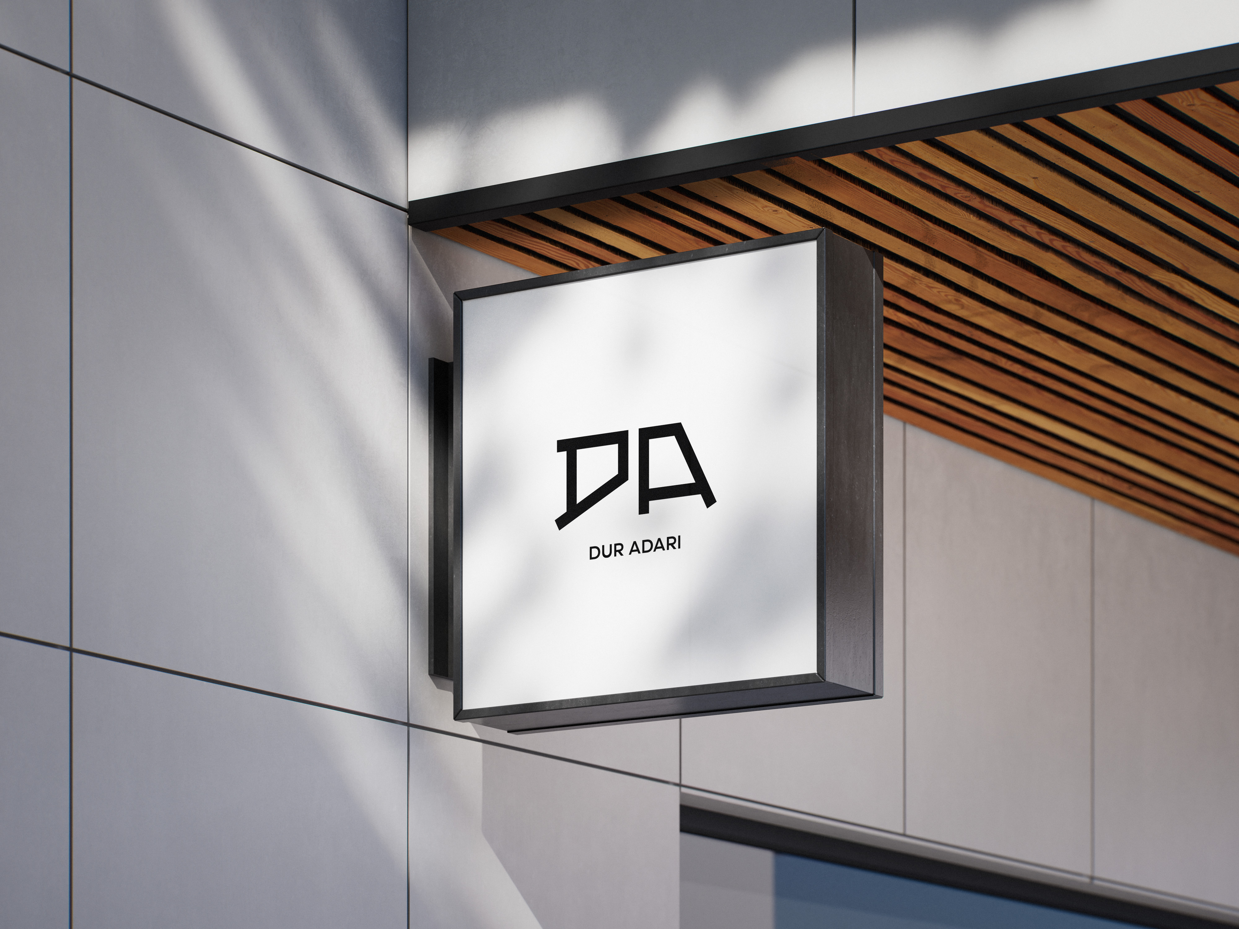 Dura Adari logo applied to a signboard